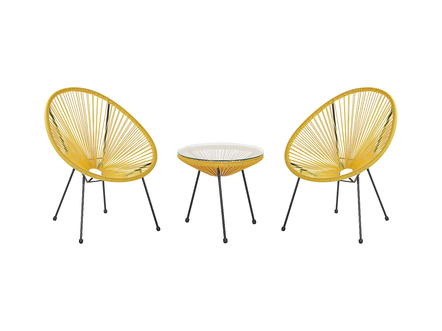 Ensemble pour bistro ACAPULCO II Jaune