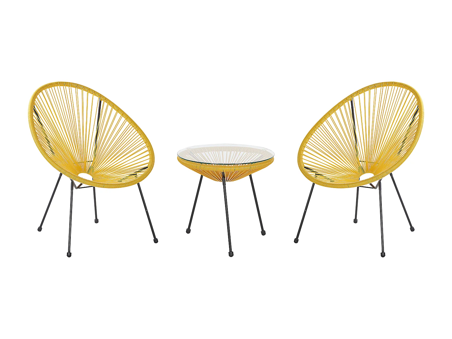 Ensemble pour bistro ACAPULCO II Jaune