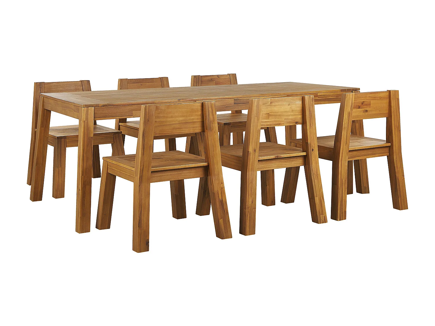 Zestaw ogrodowy dla 6 osób LIVORNO Drewno akacjowe Brązowy