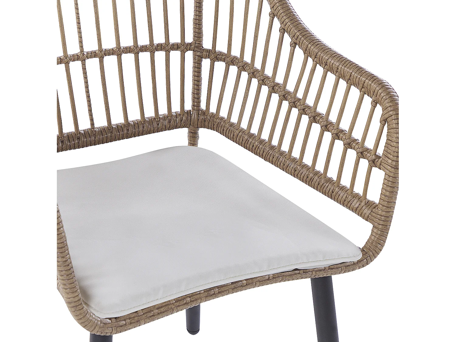 Salle à manger de jardin 6 places ALIANO II avec coussins Beige