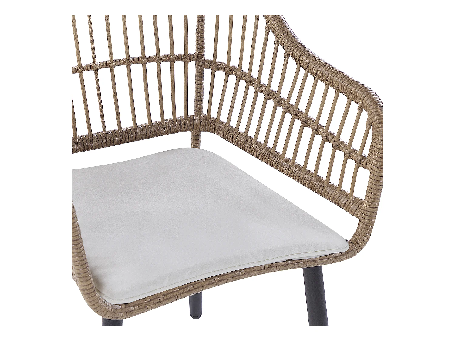 Salle à manger de jardin 6 places ALIANO II avec coussins Beige