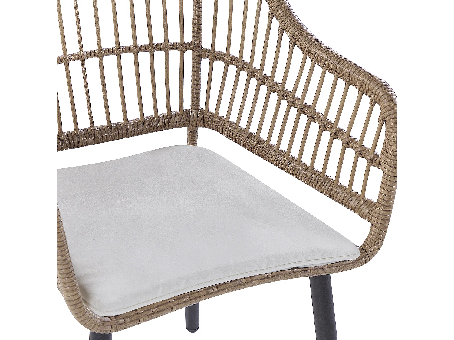 Salle à manger de jardin 6 places ALIANO II avec coussins Beige