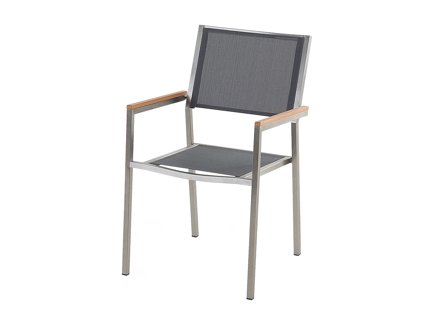 Salle à manger de jardin 8 places GROSSETO Verre fissuré Transparent/gris