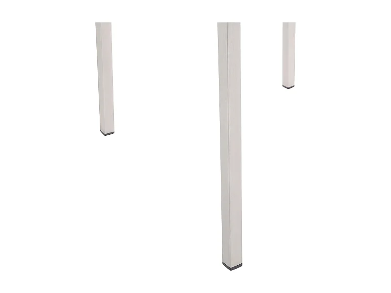 Set da pranzo da giardino 6 posti GROSSETO Piastra tripla Granito Lucido Nero/ Beige