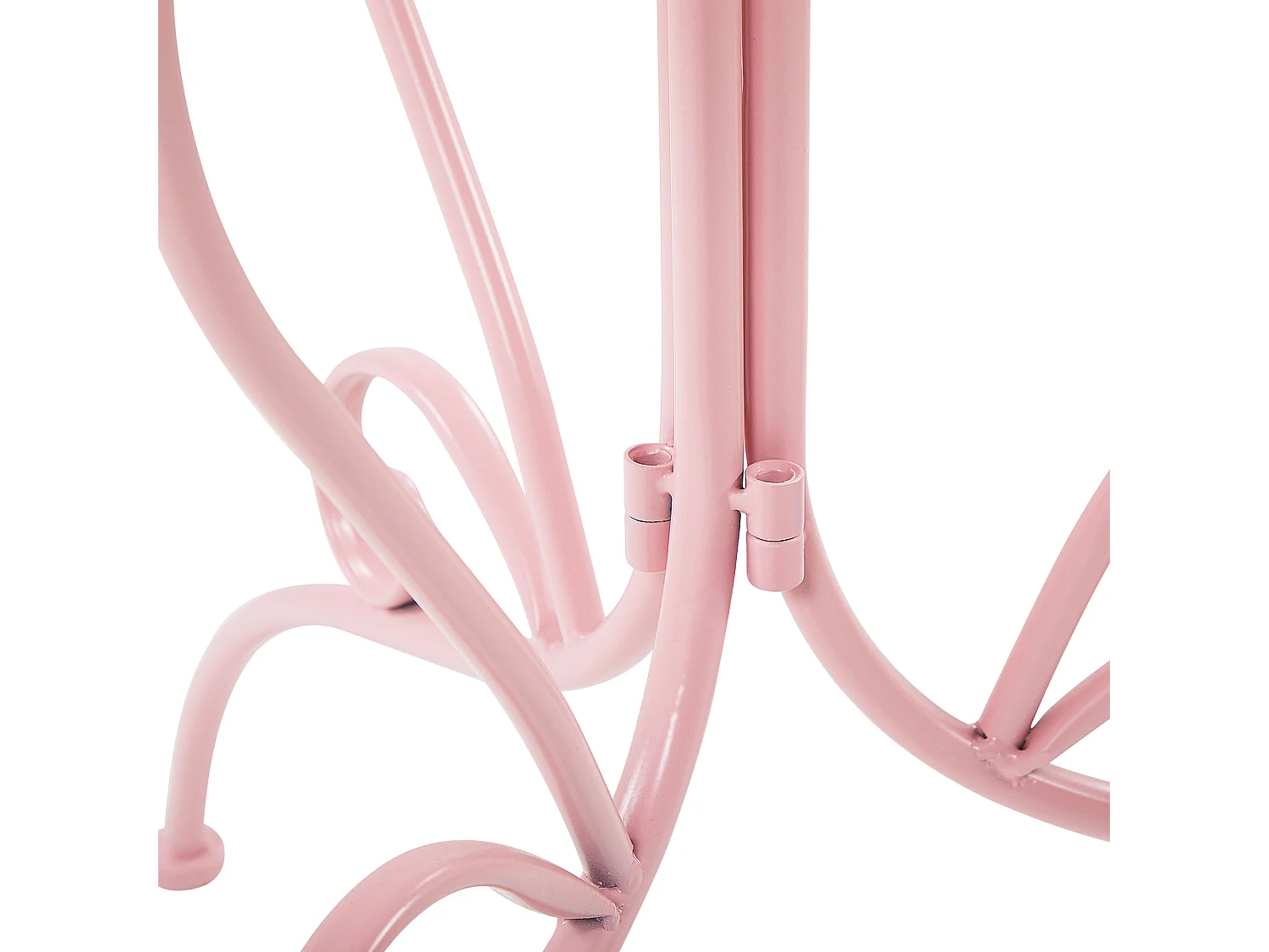 Ensemble bistrot Pliant ALBINIA Métal Rose