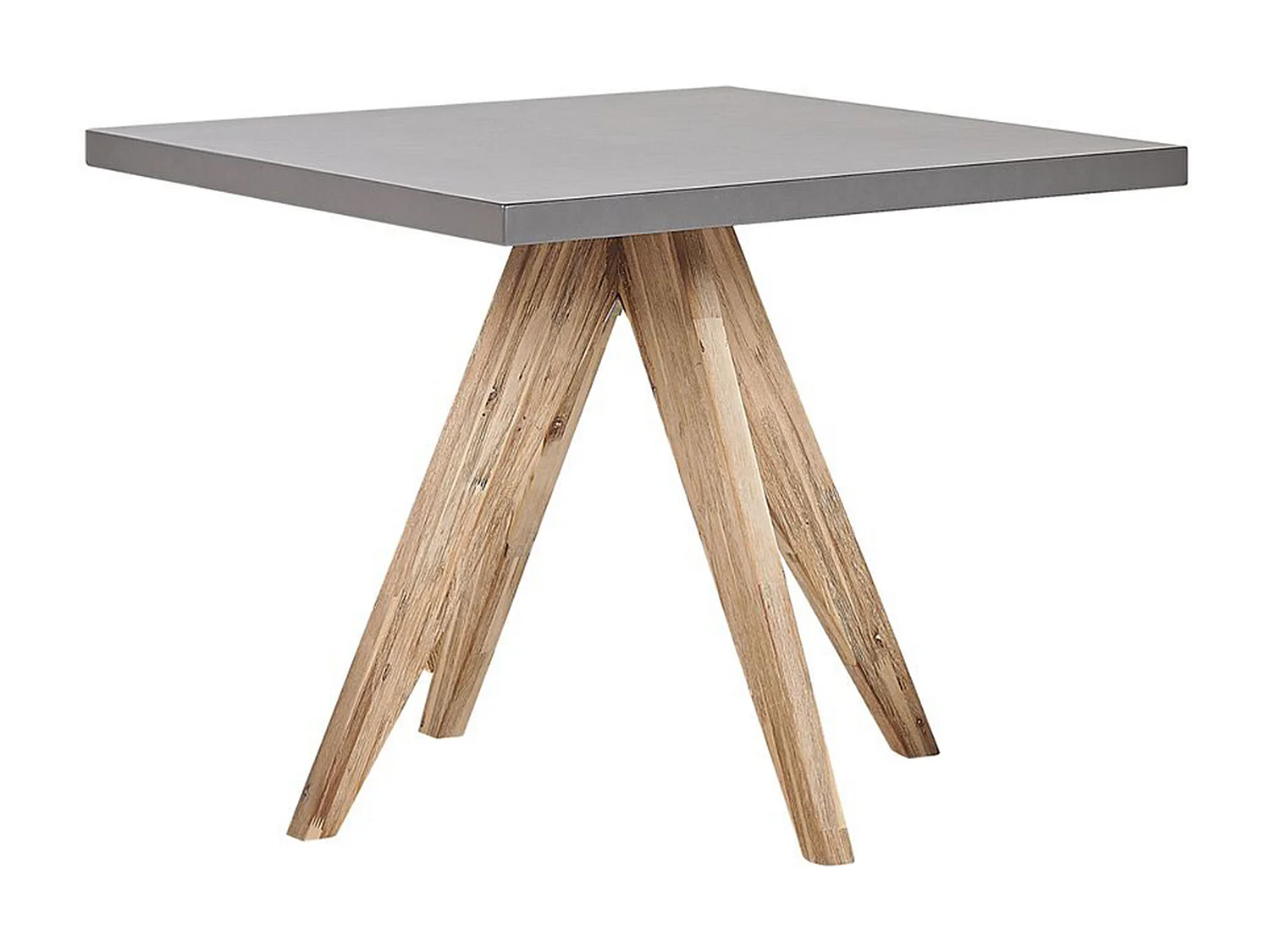 Set da pranzo da giardino con sgabelli 4 posti OLBIA/TARANTO Cemento Grigio