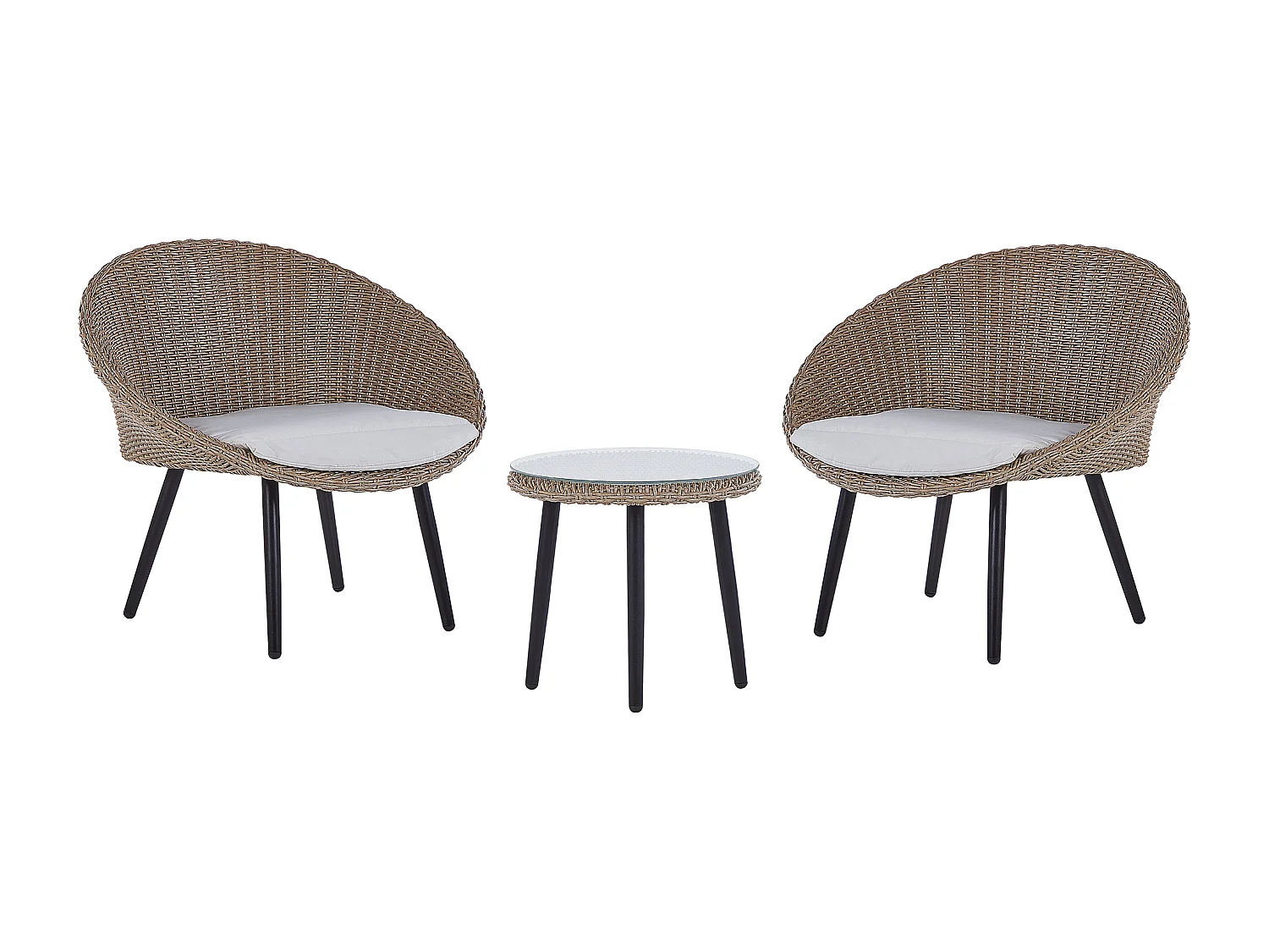 Ensemble pour bistro avec coussins ORTIGIA Beige clair Beige