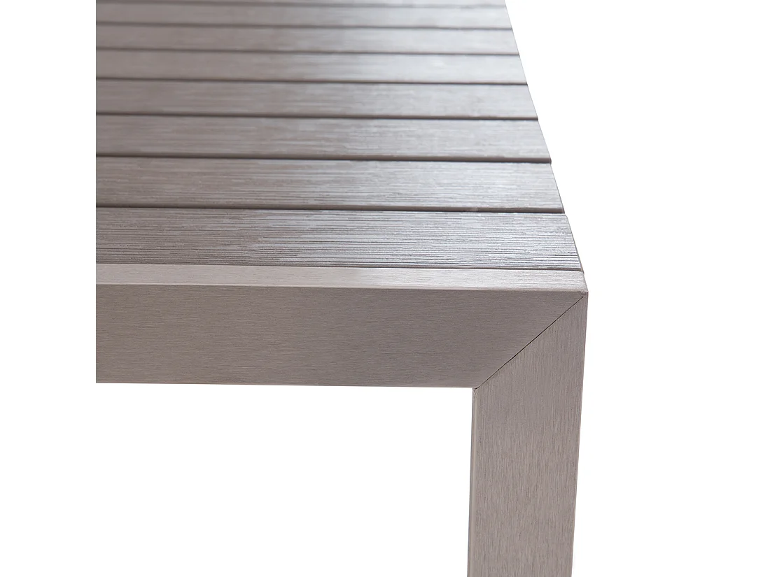 Set da pranzo da giardino con panche 6 posti NARDO Grigio