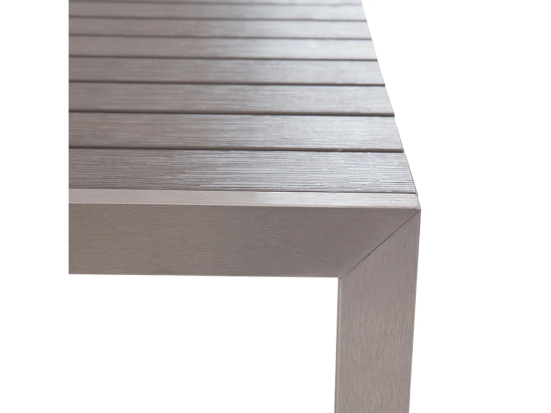 Conjunto de comedor exterior con bancos 6 plazas NARDO Gris