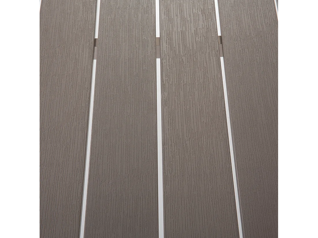 Conjunto de comedor exterior con bancos 6 plazas NARDO Gris