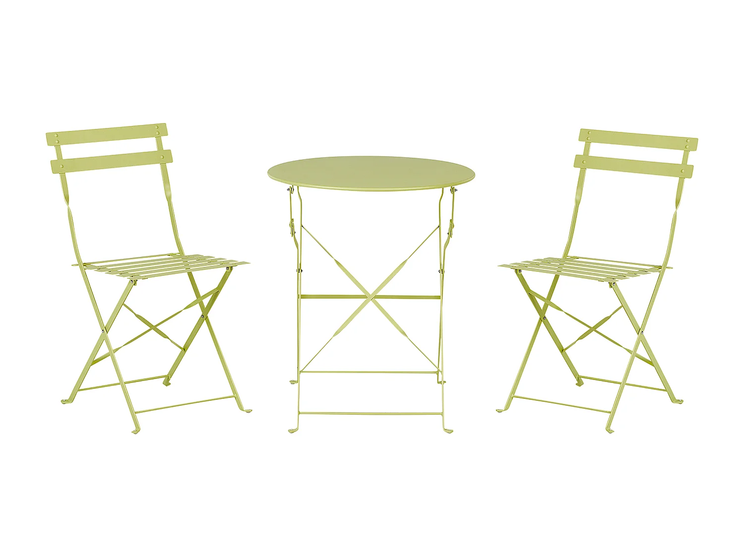 Conjunto de balcón plegable FIORI Metal Verde lima