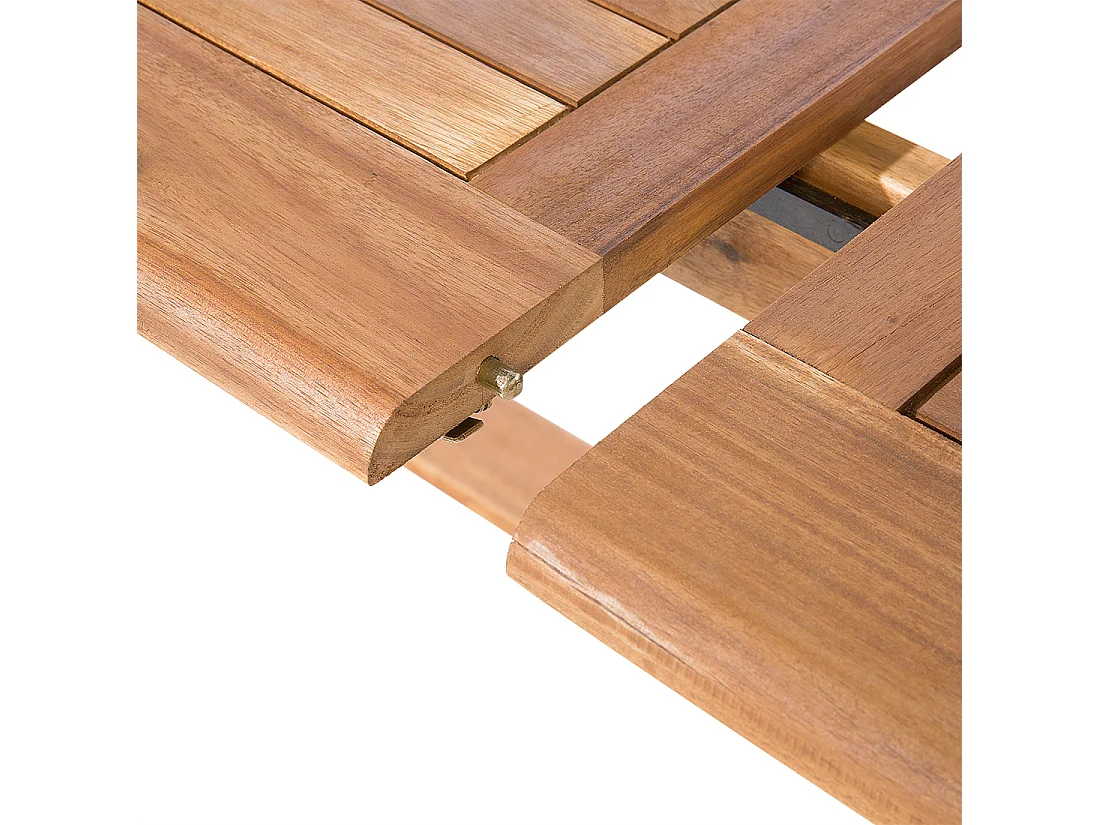 Salle à manger de jardin 8 places MAUI avec coussins Acacia Gris