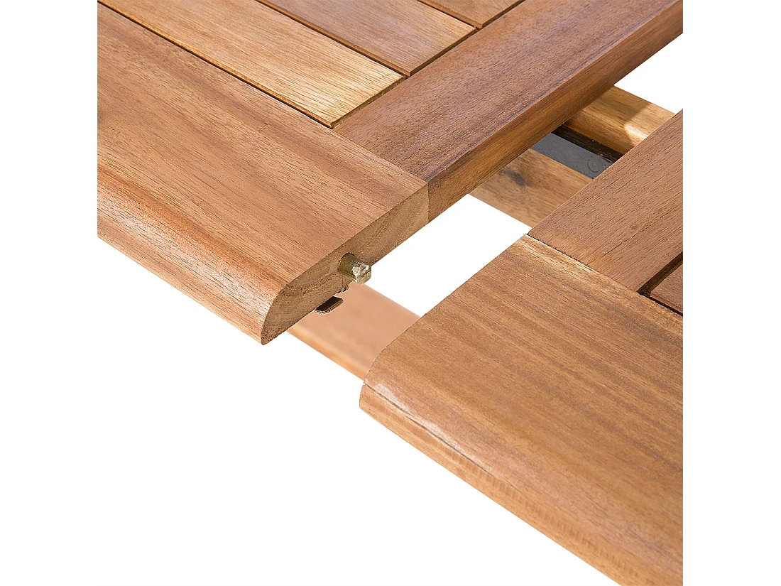 Salle à manger de jardin 8 places MAUI avec coussins Acacia Gris