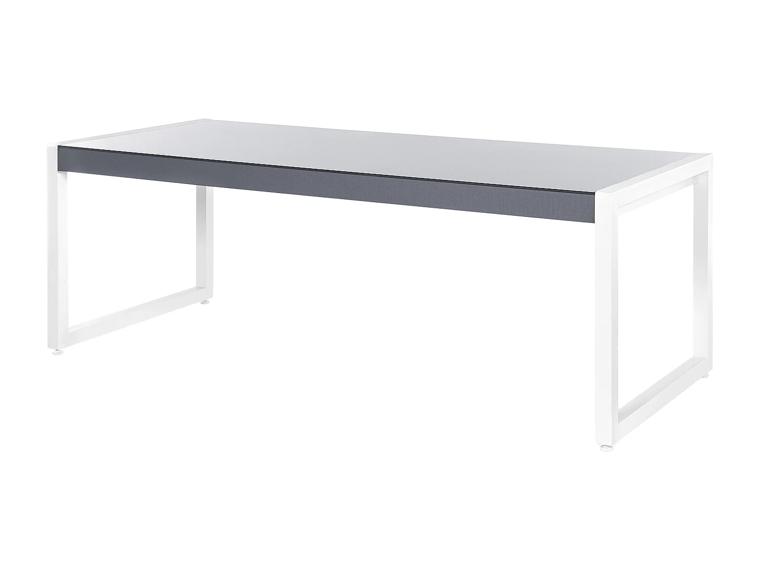 Set da pranzo da giardino 6 posti BACOLI con cuscini Metallo Grigio