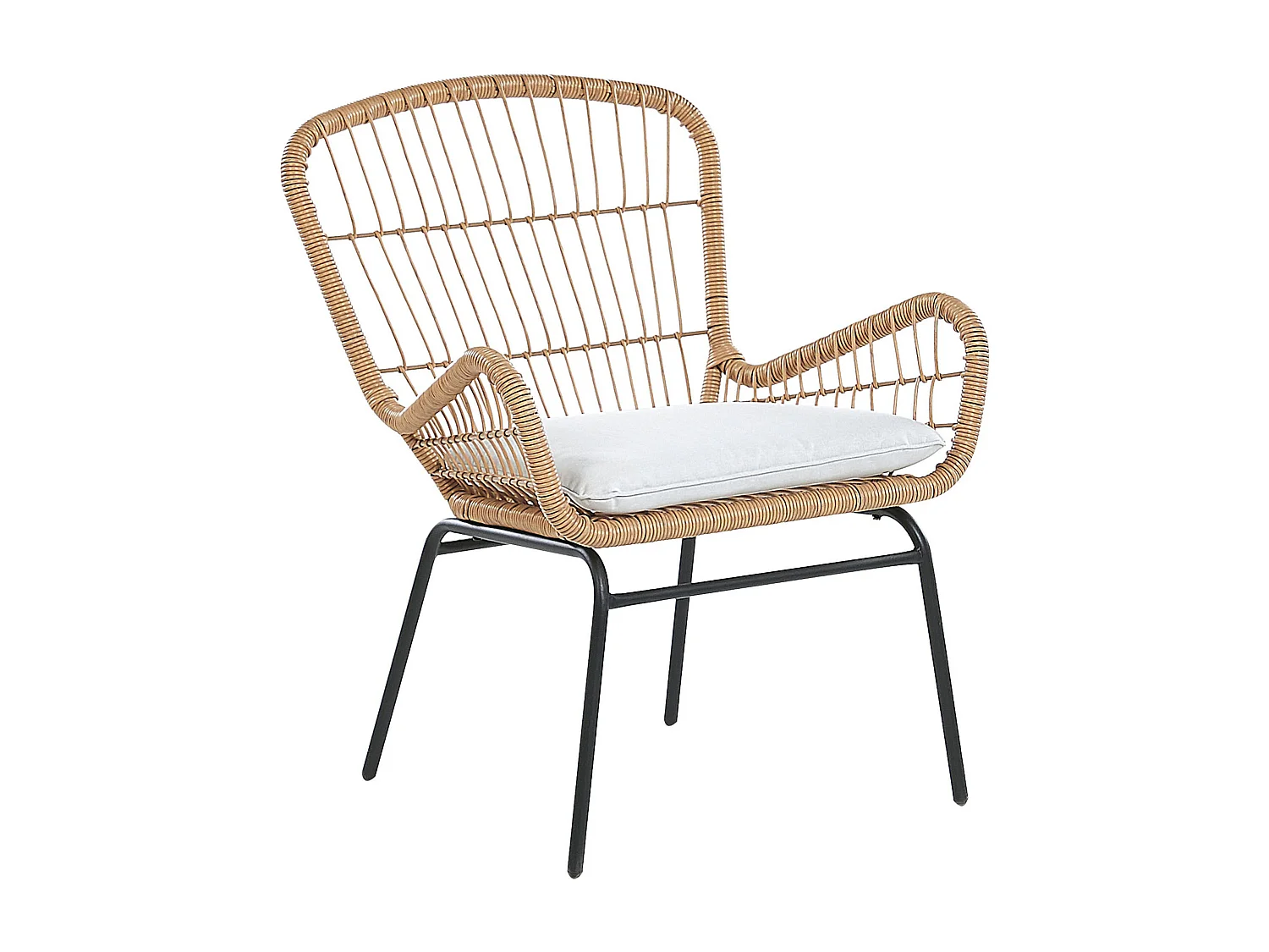 Ensemble pour bistro avec coussins LABICO Marron clair