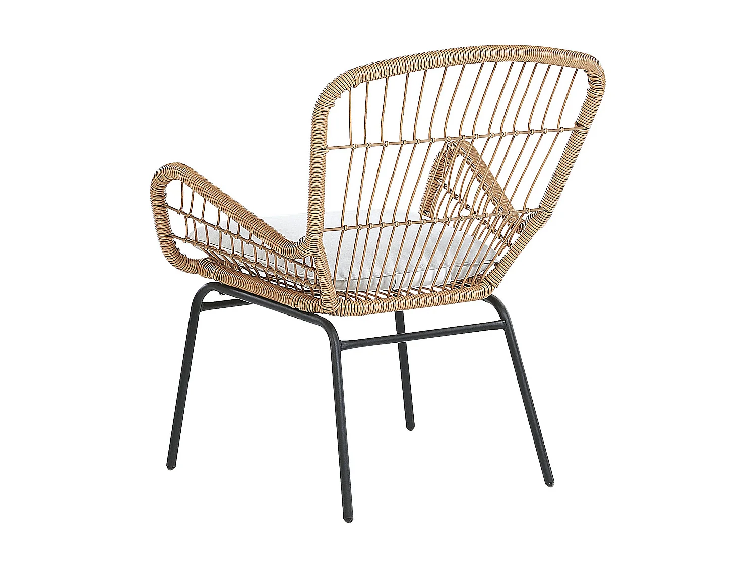 Ensemble pour bistro avec coussins LABICO Marron clair