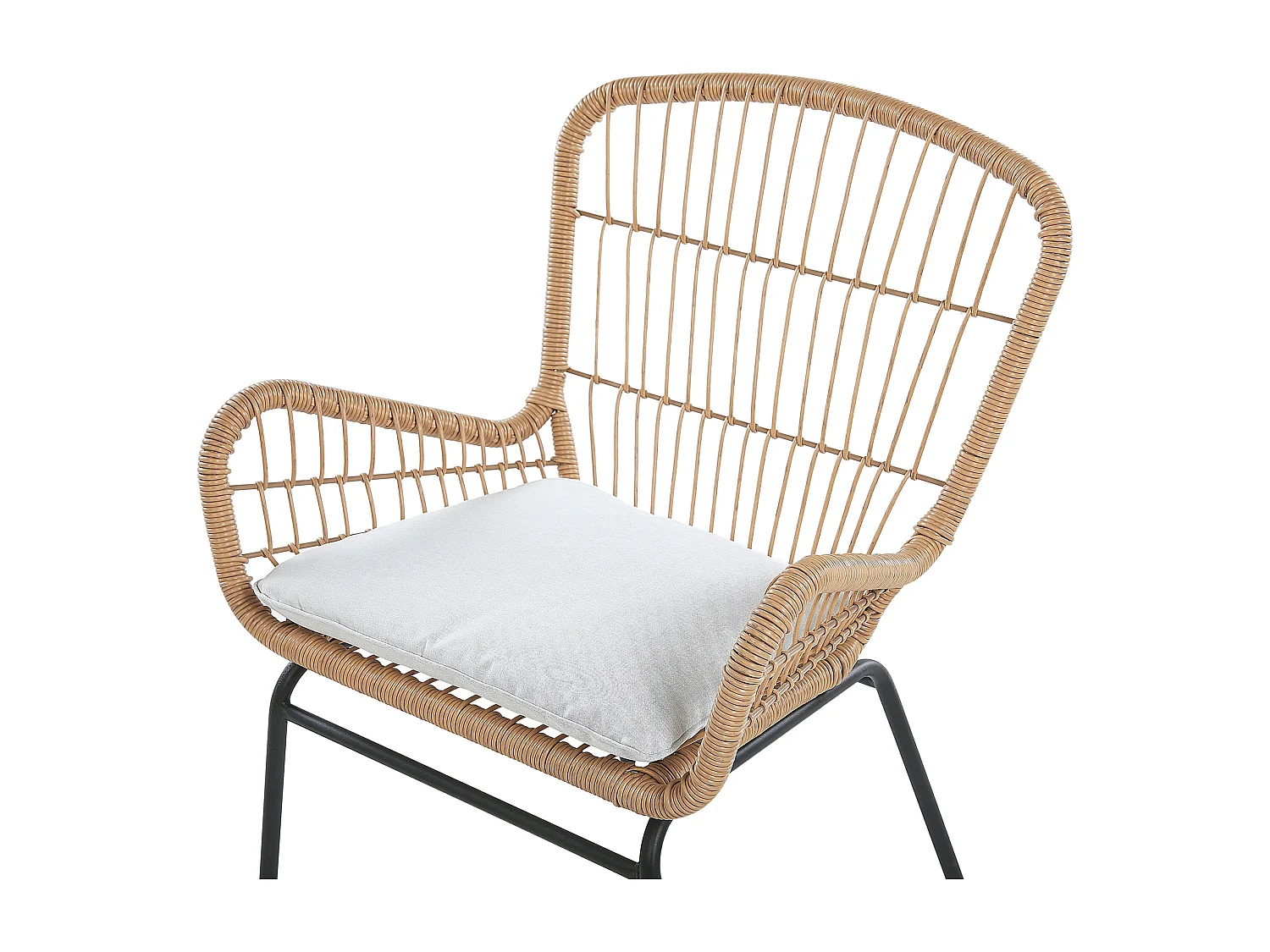 Ensemble pour bistro avec coussins LABICO Marron clair