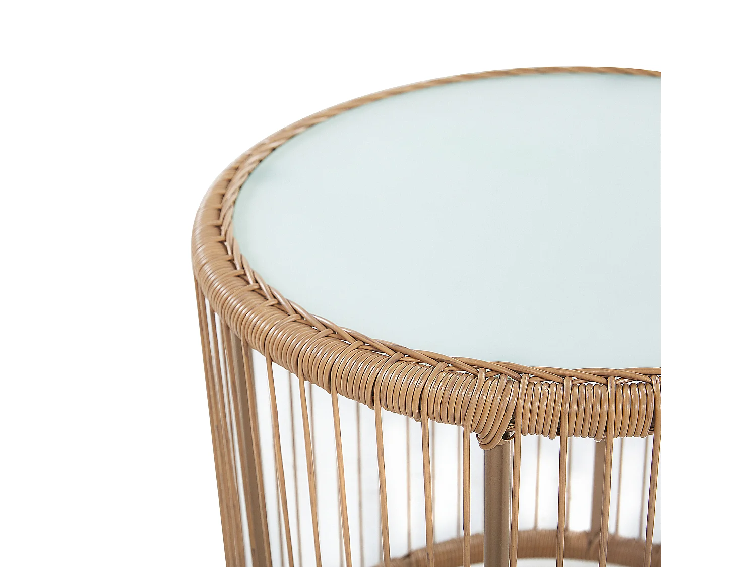 Zestaw mebli balkonowych z poduszkami LABICO Technorattan Jasnobrązowy