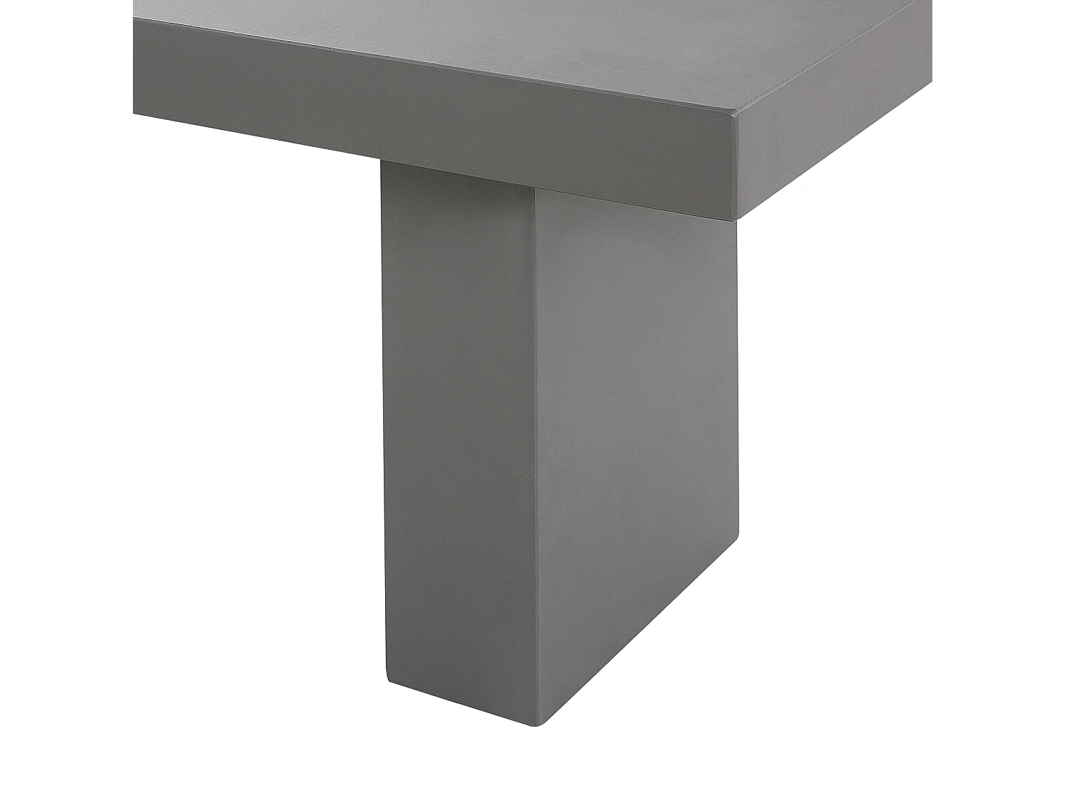 Salle à manger de jardin avec bancs et tabourets 6 places TARANTO Béton Gris