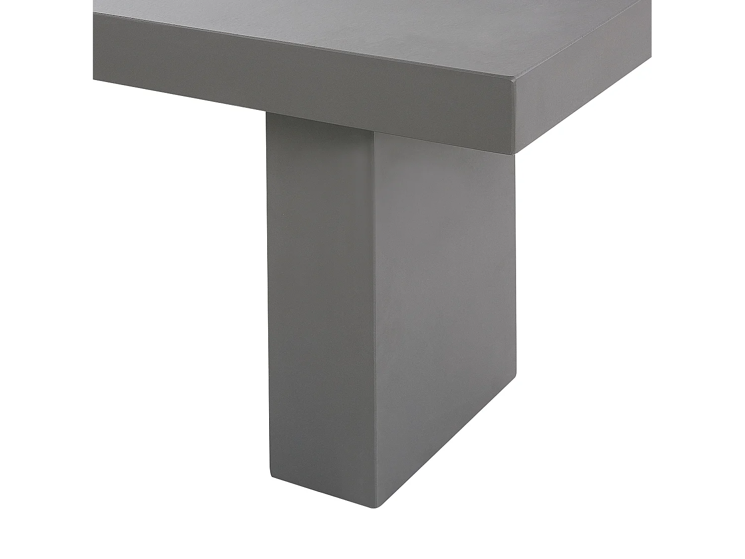 Salle à manger de jardin avec bancs et tabourets 6 places TARANTO Béton Gris