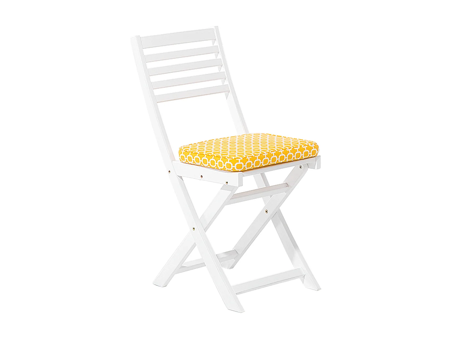 Conjunto de varanda com almofadas Dobrável FIJI Madeira Branco