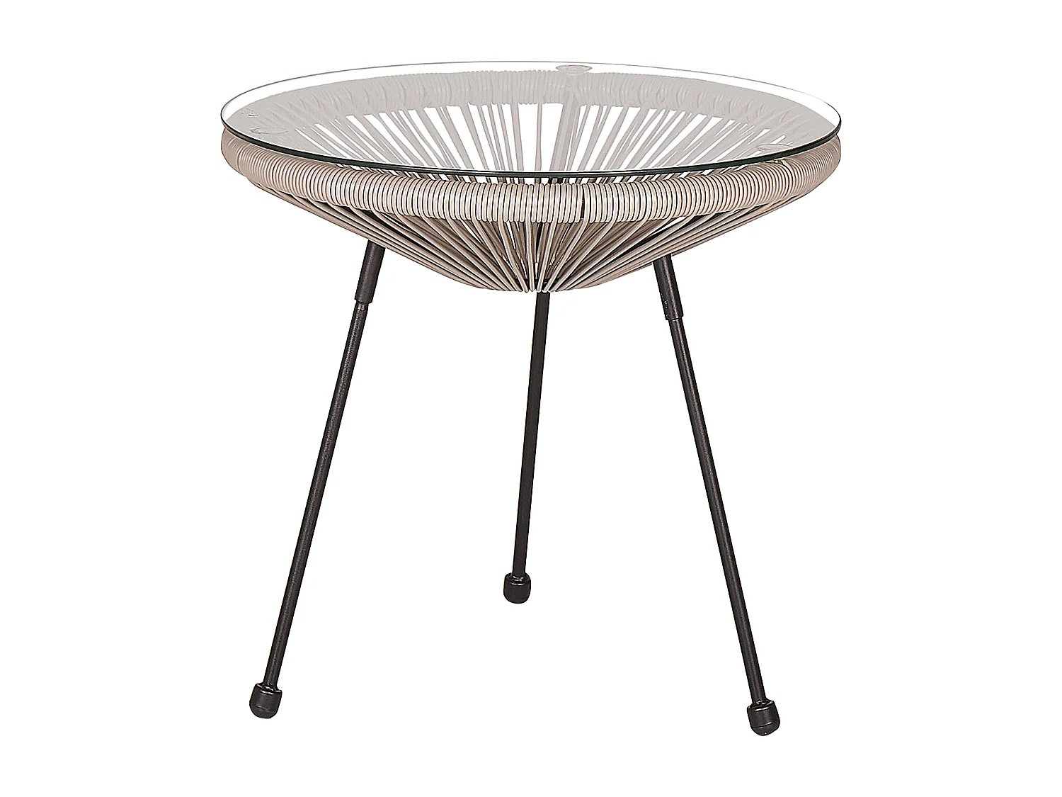 Ensemble pour bistro ACAPULCO II Gris clair