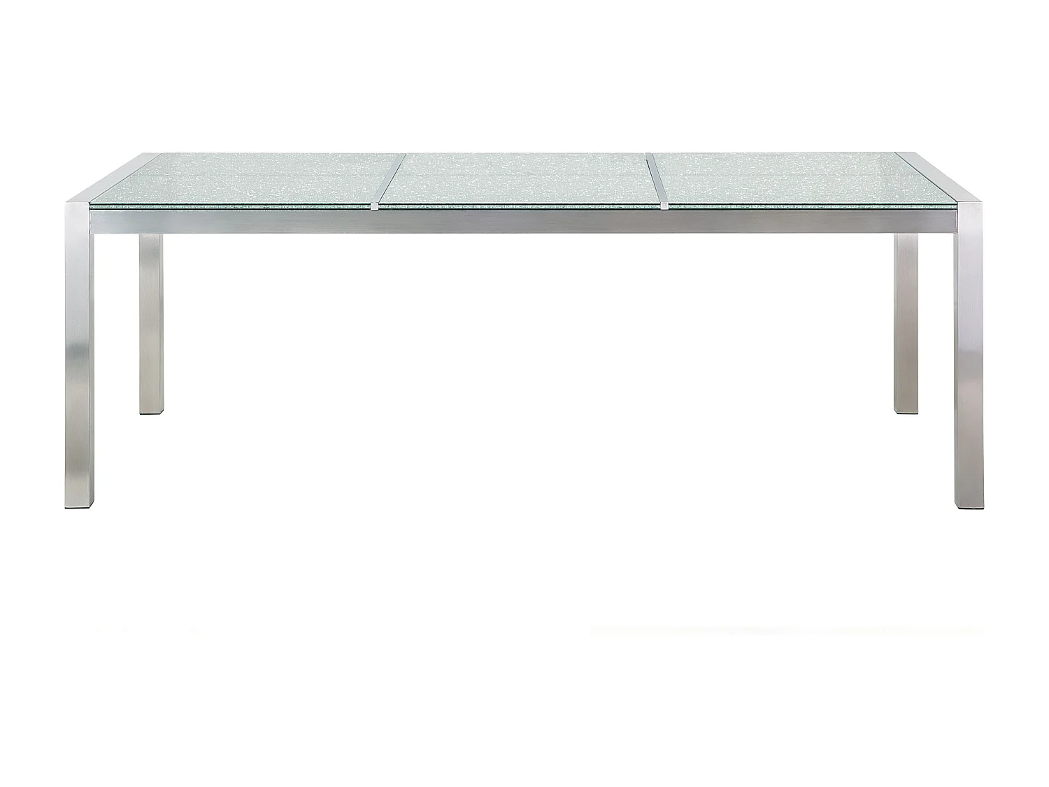 Tuinset 6-zitter GROSSETO Driedubbele plaat Gebarsten glas Transparant/beige