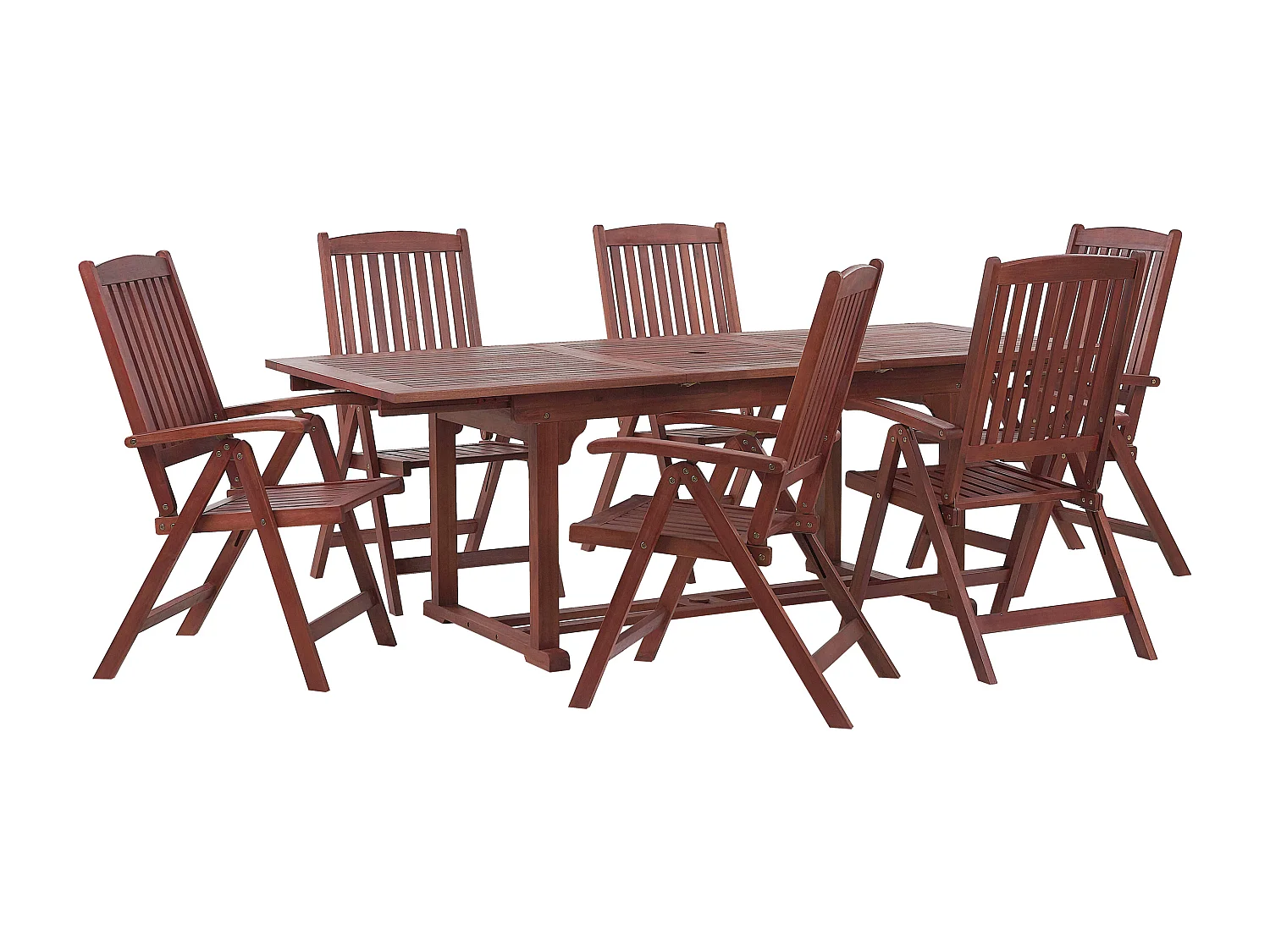 Gartentisch Set Holz Blau TOSCANA