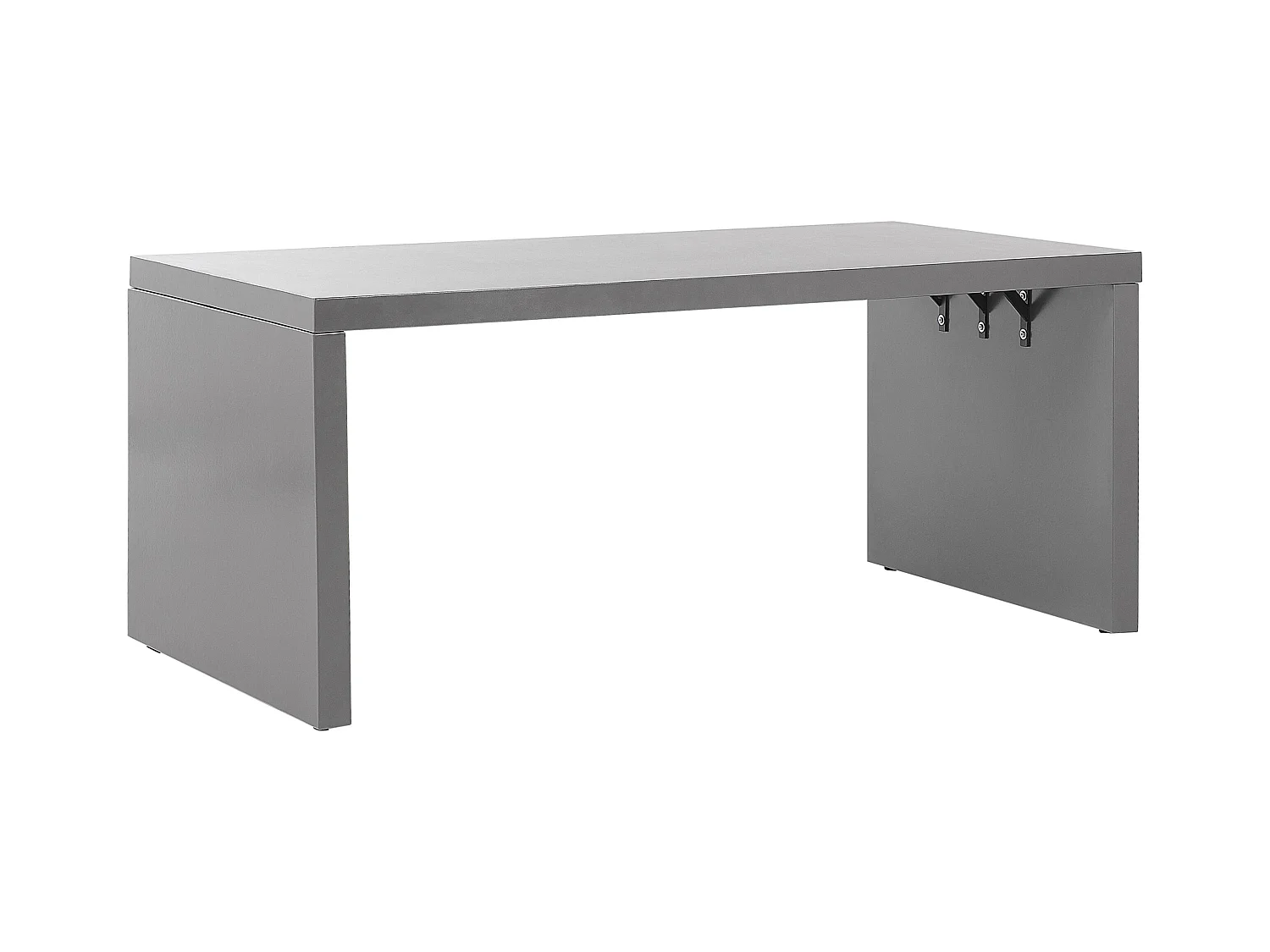 Zestaw ogrodowy ze stołkami dla 6 osób TARANTO Beton Szary