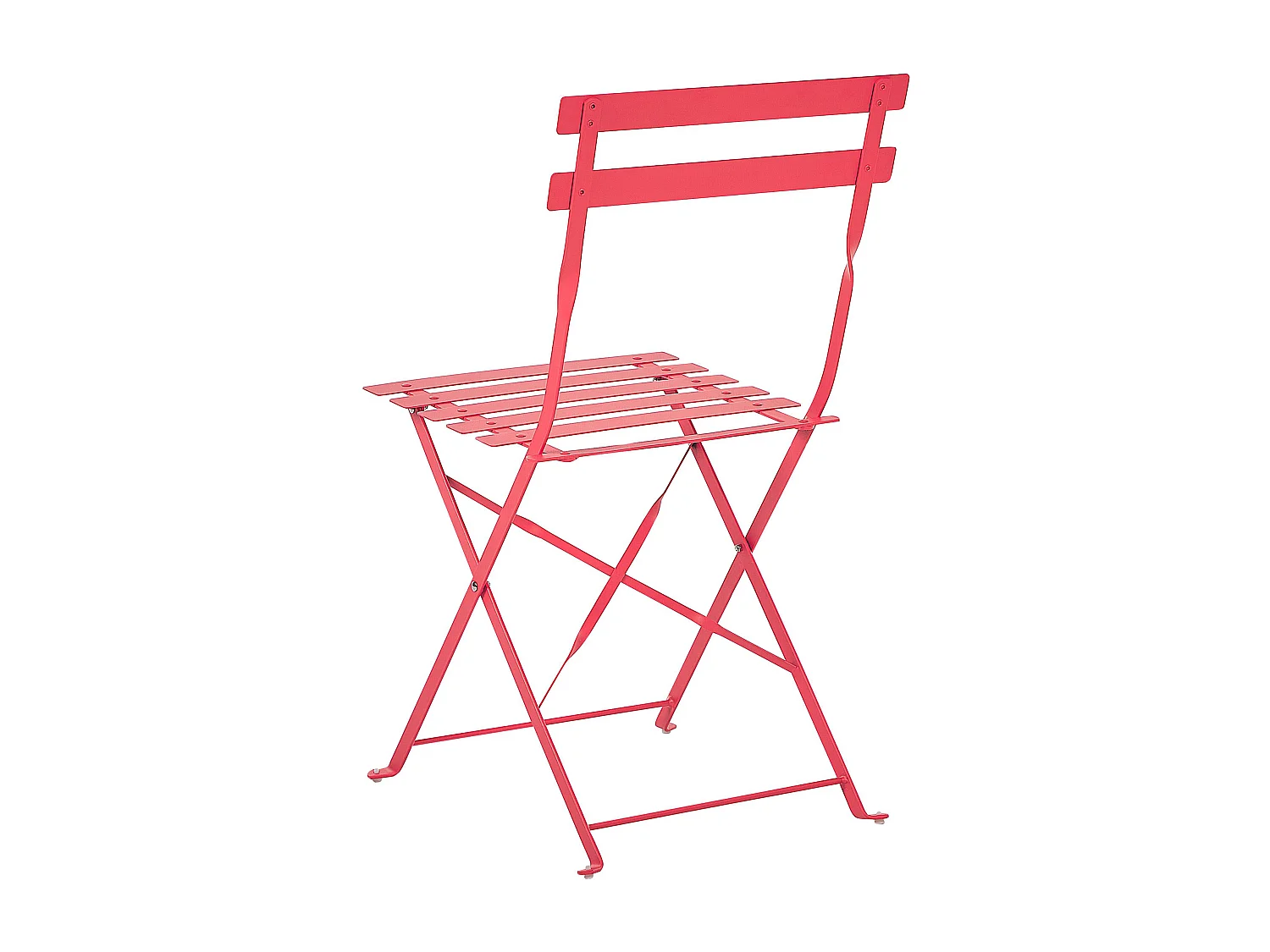 Ensemble pour bistro Pliant FIORI Métal Rouge
