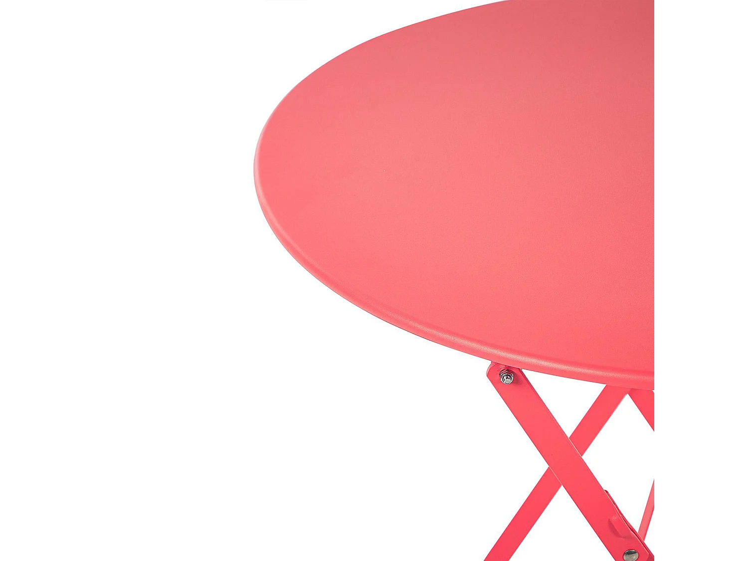 Ensemble pour bistro Pliant FIORI Métal Rouge