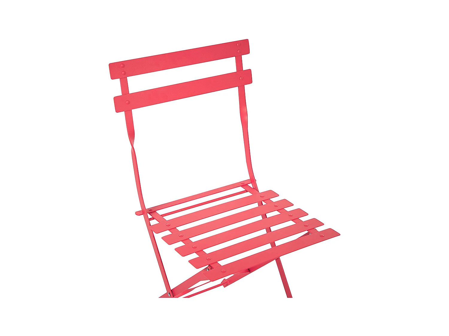 Ensemble pour bistro Pliant FIORI Métal Rouge