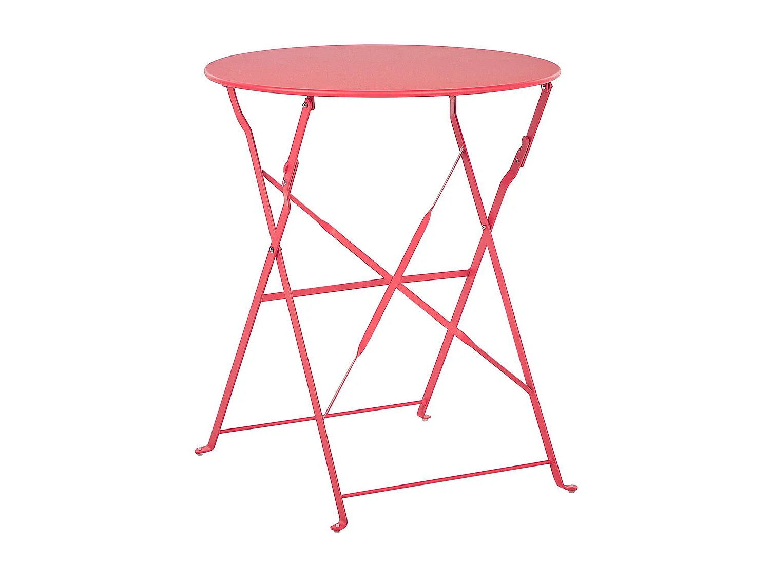 Bistro Set klappbar FIORI Metall Rot