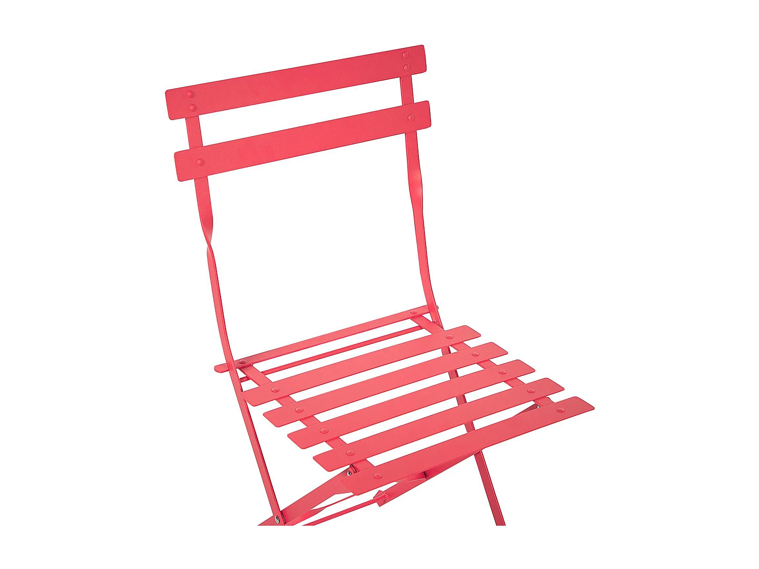 Bistro Set klappbar FIORI Metall Rot