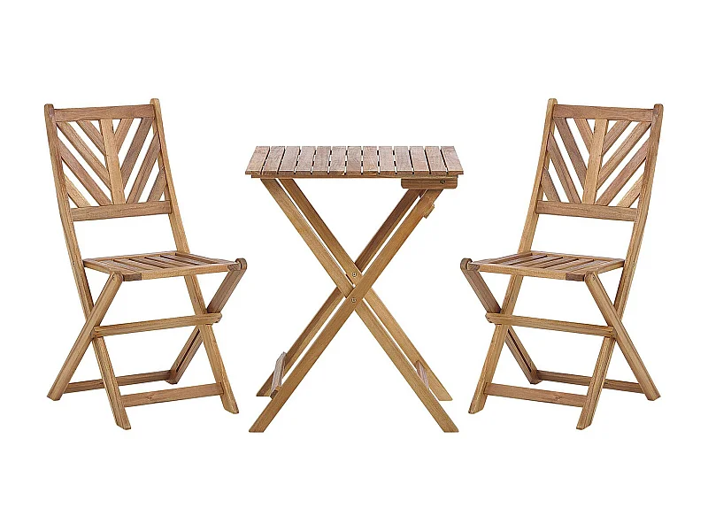 Conjunto de balcón plegable TERNI Madera Marrón