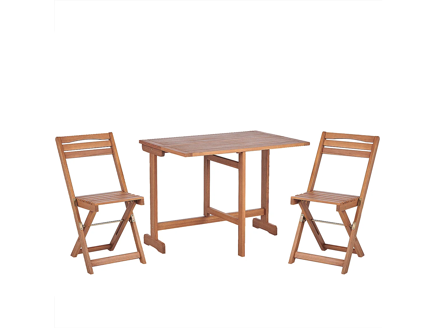 Ensemble pour bistro Pliant LENOLA Bois Marron