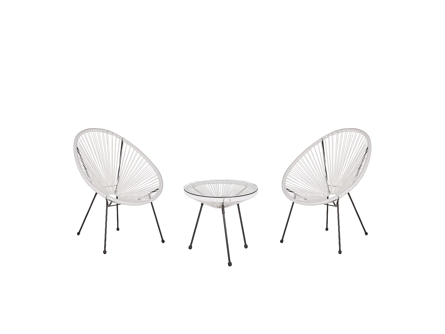 Set bistrot ACAPULCO II Bianco