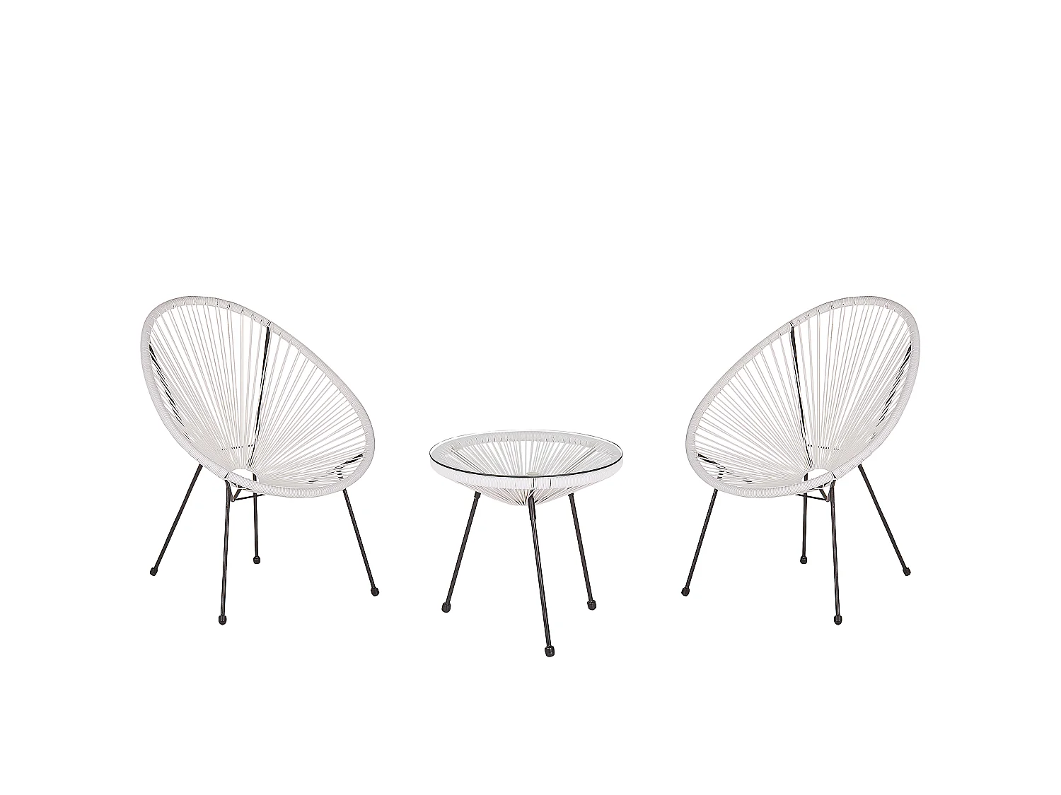 Set bistrot ACAPULCO II Bianco