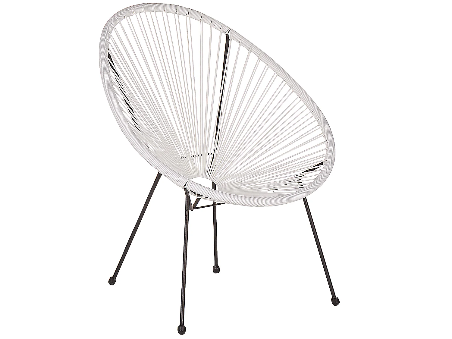 Bistro Set ACAPULCO II Polyrattan Weiss