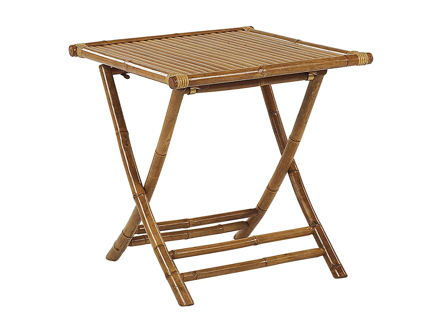 Ensemble pour bistro Pliant MOLISE Bambou Marron