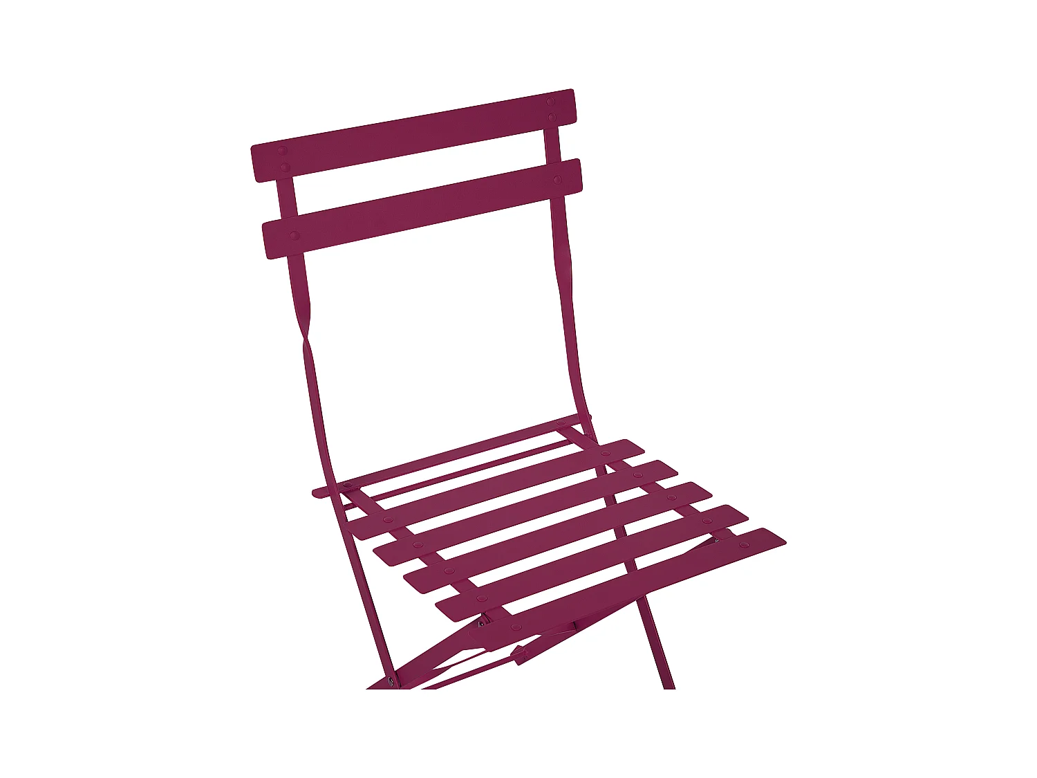 Zestaw mebli balkonowych Składane FIORI Metal Burgundowy