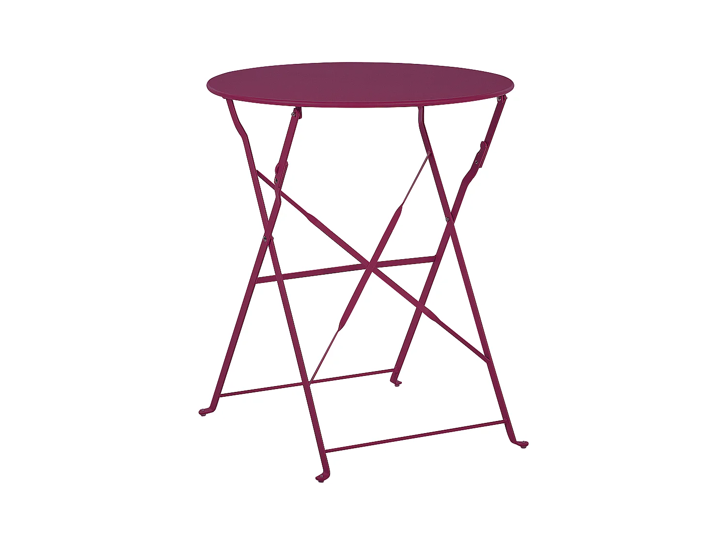 Zestaw mebli balkonowych Składane FIORI Metal Burgundowy