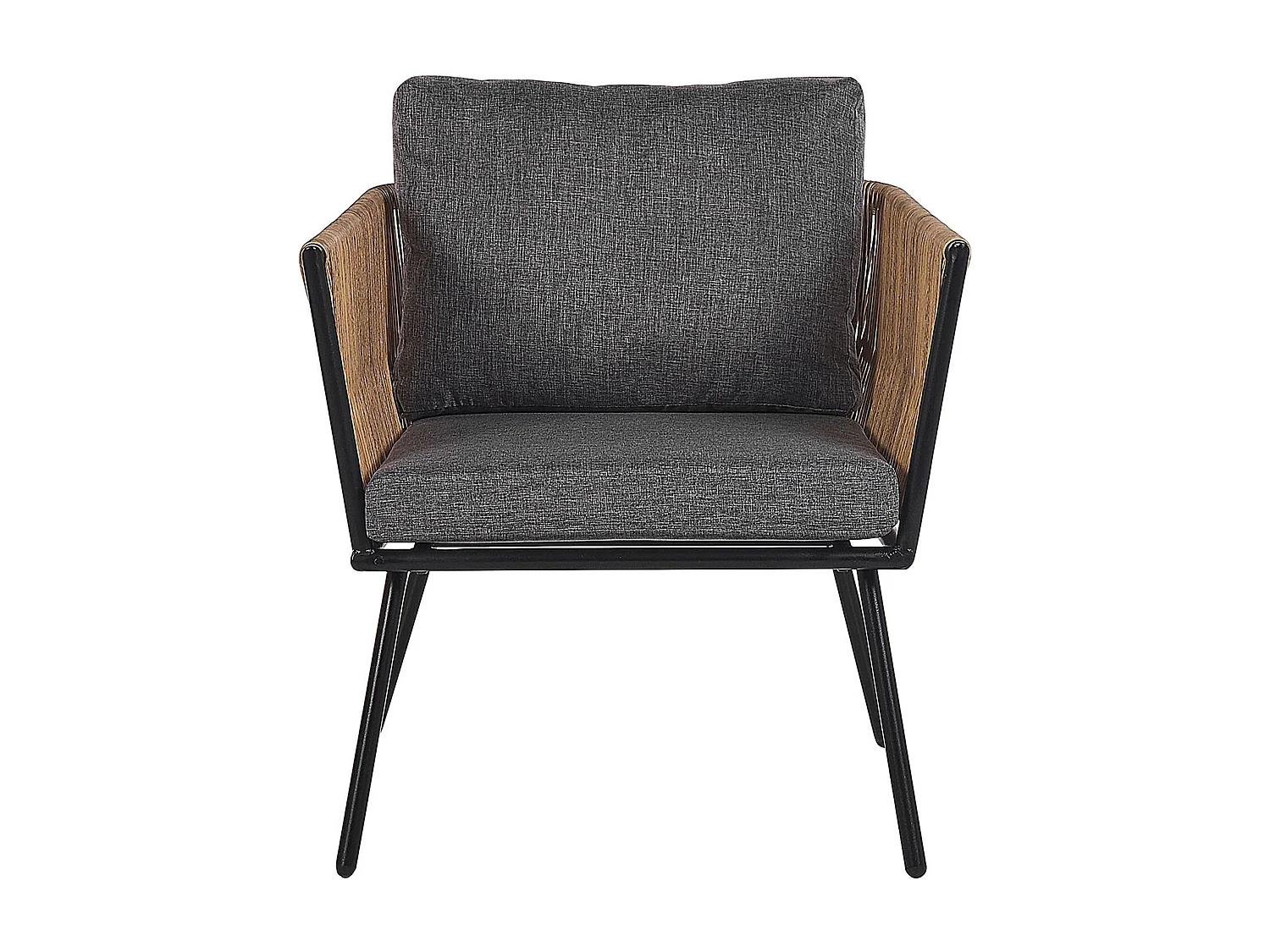 Ensemble pour bistro avec coussins GARGANO Marron clair