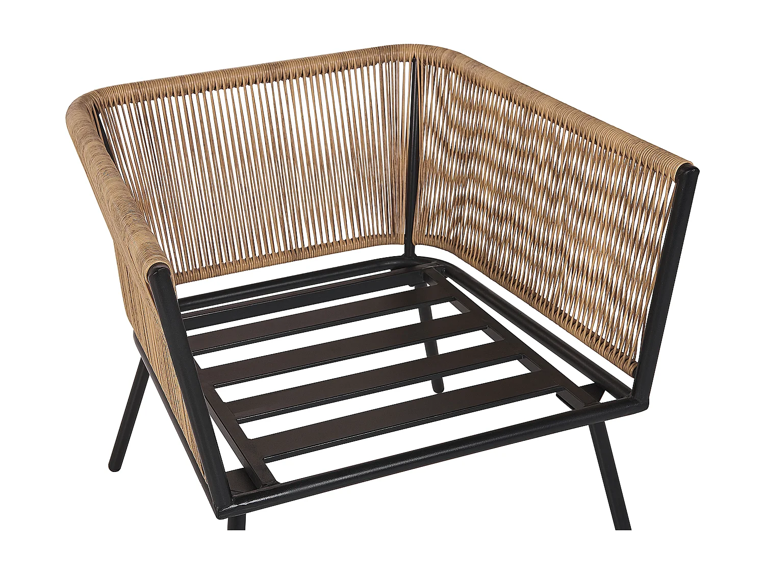 Ensemble pour bistro avec coussins GARGANO Marron clair