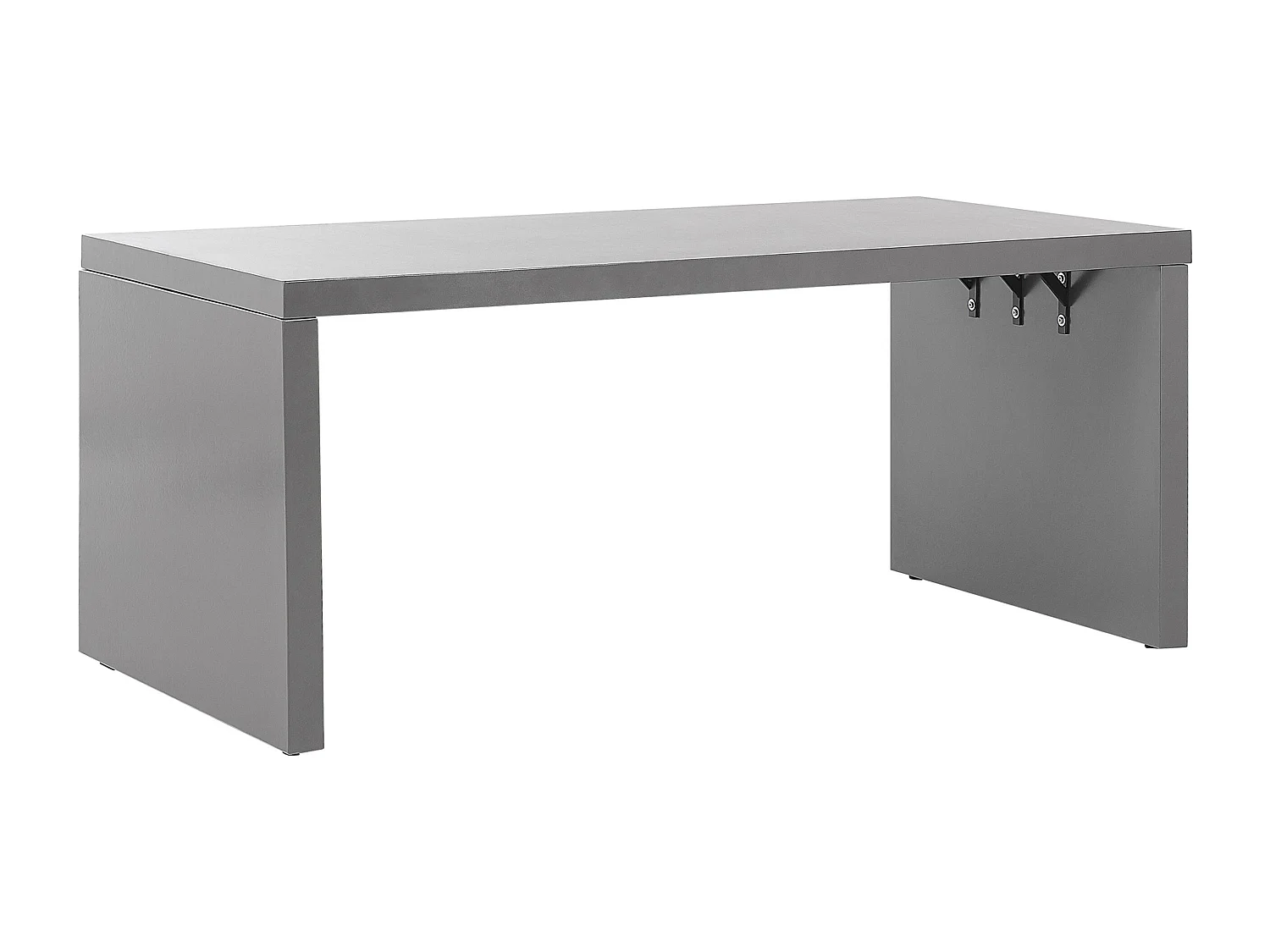 Set da pranzo da giardino con panche 4 posti TARANTO Cemento Grigio