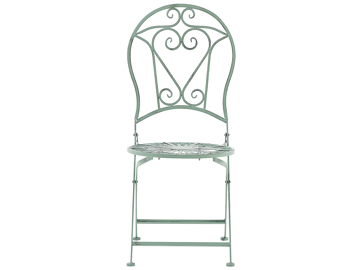 Bistro Set klappbar TRENTO Metall Hellgrün