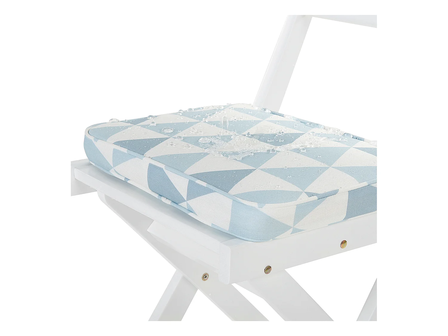 Bistroset met kussen Hout Blauw FIJI