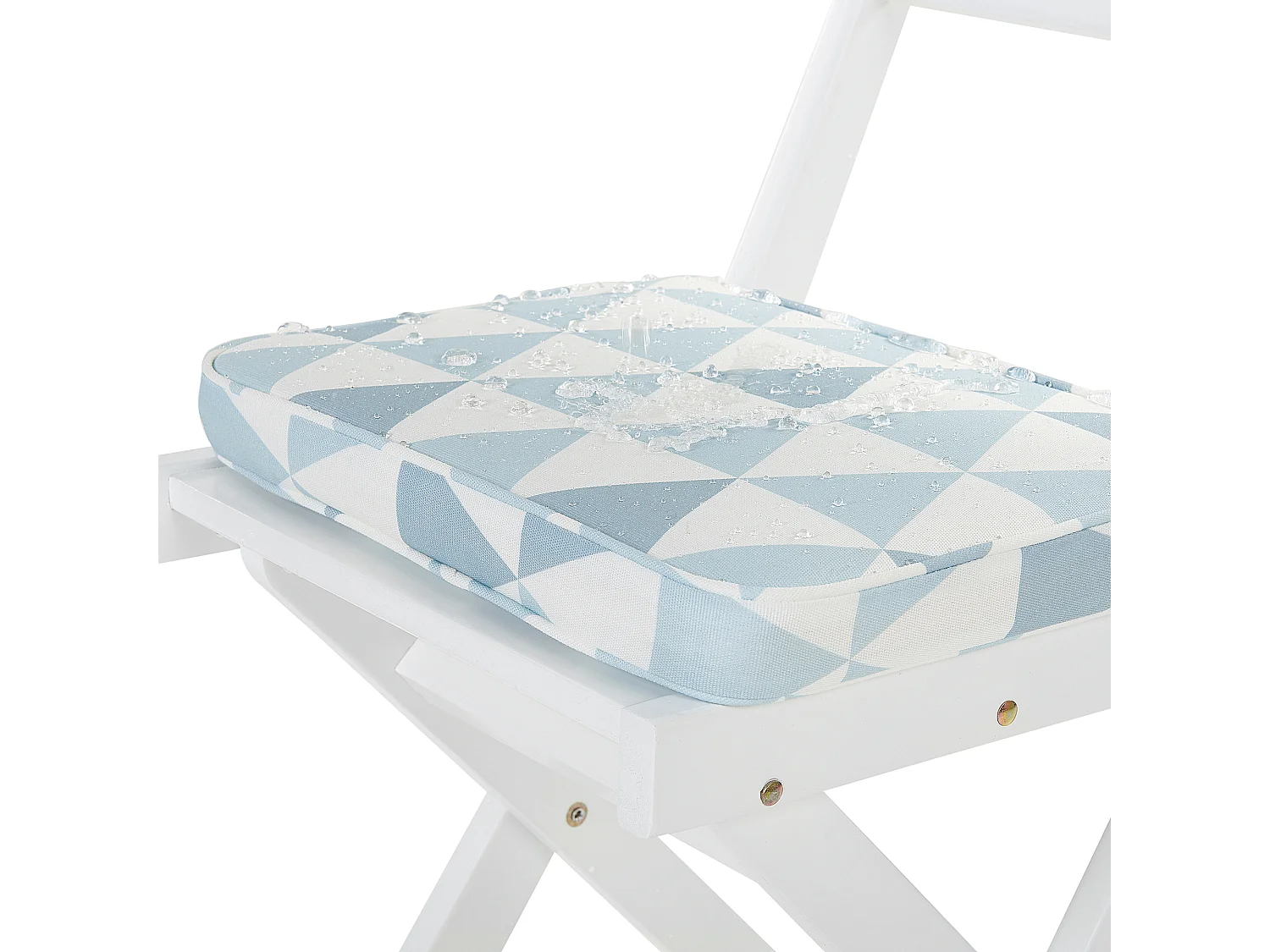 Bistroset met kussen Hout Blauw FIJI