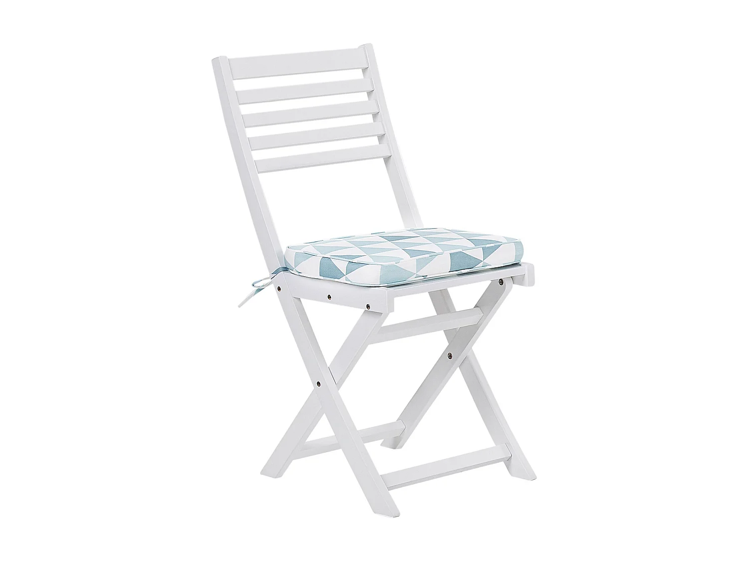 Ensemble bistrot avec coussins Pliant FIJI Acacia Bleu
