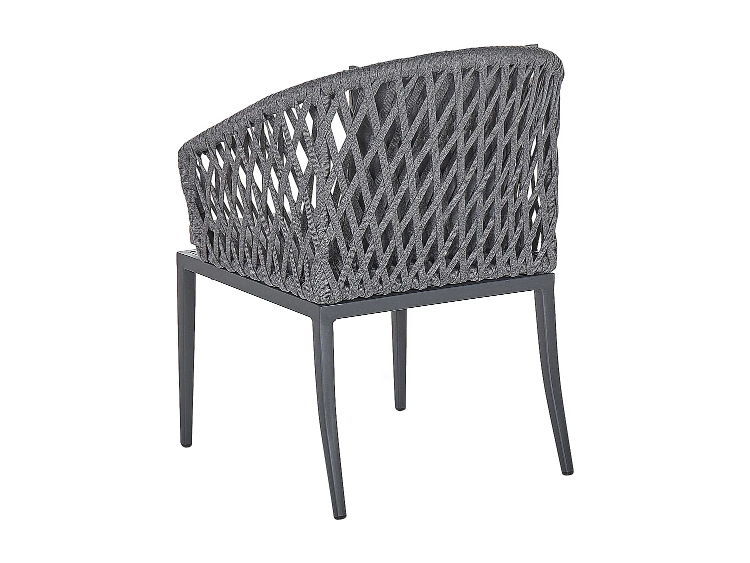 Tuinset 4-zitter LIPARI met kussens Metaal Grijs